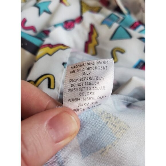 Take Me Back To The 90s Shirt Womens Size 2X Button Up White 90s Retro - Picture 8 of 9